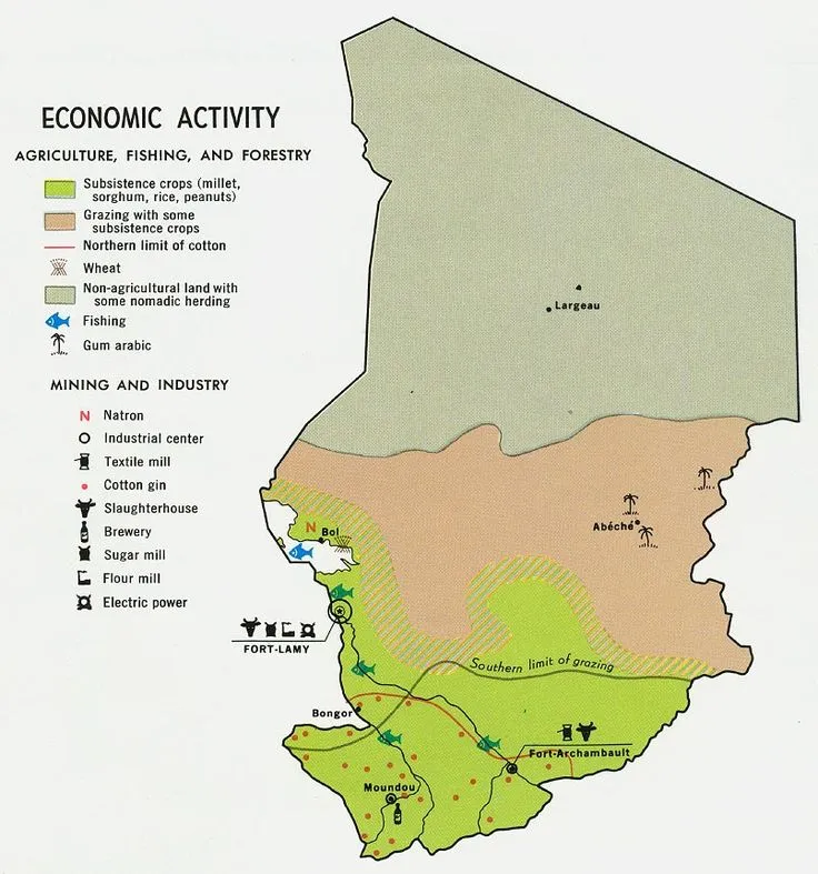 carte du tchad